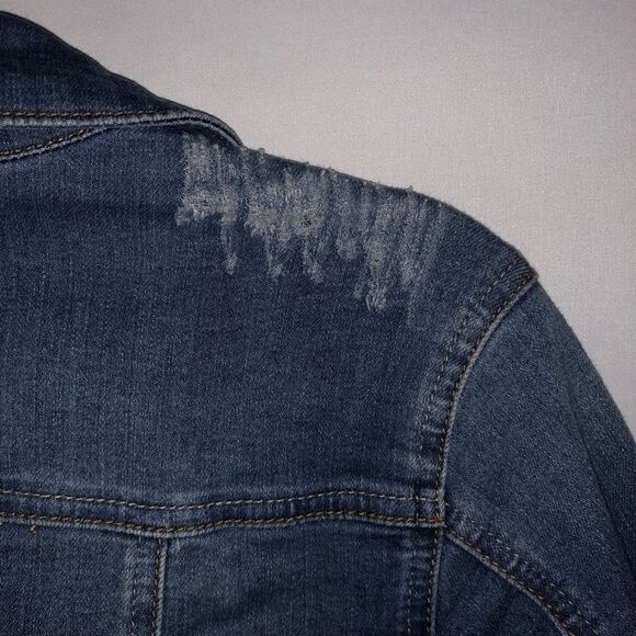 Women's Altar'd State Distressed Denim Jacket - Picture 8 of 11